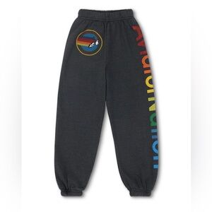 Aviator Nation Kids Dark Gray Rainbow Joggers
